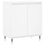 Aparador de madera contrachapada blanco 60x35x70 cm