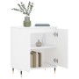 Aparador de madera contrachapada blanco 60x35x70 cm