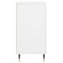 Aparador de madera contrachapada blanco 60x35x70 cm