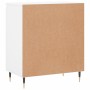 Aparador de madera contrachapada blanco 60x35x70 cm