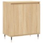 Aparador de madera contrachapada roble Sonoma 60x35x70 cm