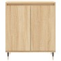 Aparador de madera contrachapada roble Sonoma 60x35x70 cm