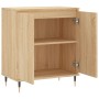 Aparador de madera contrachapada roble Sonoma 60x35x70 cm