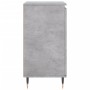 Aparador de madera contrachapada gris hormigón 60x35x70 cm