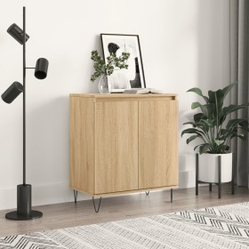 Aparador de madera contrachapada roble Sonoma 60x35x70 cm Aparador de madera contrachapada roble Sonoma 60x35x70 cm