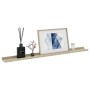 Wall shelves 4 units white and Sonoma oak 100x9x3 cm by vidaXL, Shelves and shelves - Ref: Foro24-326697, Price: 33,44 €, Dis...
