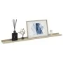 Wall shelves 4 units white and Sonoma oak 100x9x3 cm by vidaXL, Shelves and shelves - Ref: Foro24-326697, Price: 33,02 €, Dis...