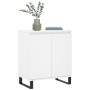 Aparador de madera contrachapada blanco 60x35x70 cm