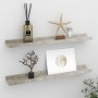 Estantes de pared 2 unidades gris hormigón 60x9x3 cm de vidaXL, Estantes y estanterías - Ref: Foro24-326700, Precio: 23,66 €