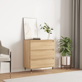 Aparador de madera contrachapada roble Sonoma 60x35x70 cm Aparador de madera contrachapada roble Sonoma 60x35x70 cm