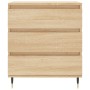 Aparador de madera contrachapada roble Sonoma 60x35x70 cm