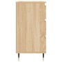 Aparador de madera contrachapada roble Sonoma 60x35x70 cm