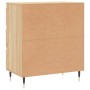 Aparador de madera contrachapada roble Sonoma 60x35x70 cm