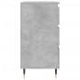 Aparador de madera contrachapada gris hormigón 60x35x70 cm