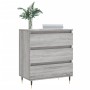 Aparador de madera contrachapada gris Sonoma 60x35x70 cm
