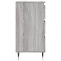 Aparador de madera contrachapada gris Sonoma 60x35x70 cm