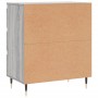 Aparador de madera contrachapada gris Sonoma 60x35x70 cm