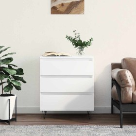 Aparador de madera contrachapada blanco 60x35x70 cm Aparador de madera contrachapada blanco 60x35x70 cm