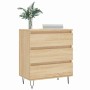 Aparador de madera contrachapada roble Sonoma 60x35x70 cm