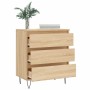 Aparador de madera contrachapada roble Sonoma 60x35x70 cm