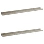 Wall shelves 2 units concrete gray 80x9x3 cm by vidaXL, Shelves and shelves - Ref: Foro24-326701, Price: 24,24 €, Discount: %