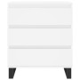 Aparador de madera contrachapada blanco 60x35x70 cm