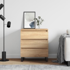 Aparador de madera contrachapada roble Sonoma 60x35x70 cm Aparador de madera contrachapada roble Sonoma 60x35x70 cm