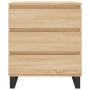 Aparador de madera contrachapada roble Sonoma 60x35x70 cm