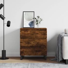 Aparador madera contrachapada color roble ahumado 60x35x70 cm Aparador madera contrachapada color roble ahumado 60x35x70 cm