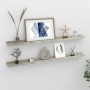 Estantes de pared 2 unidades gris hormigón 100x9x3 cm de vidaXL, Estantes y estanterías - Ref: Foro24-326702, Precio: 29,83 €