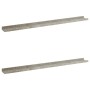 Wall shelves 2 units concrete gray 100x9x3 cm by vidaXL, Shelves and shelves - Ref: Foro24-326702, Price: 29,83 €, Discount: %