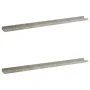 Wall shelves 2 units concrete gray 100x9x3 cm by vidaXL, Shelves and shelves - Ref: Foro24-326702, Price: 29,22 €, Discount: %