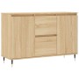 Aparador de madera de ingeniería roble Sonoma 101,5x35x70 cm