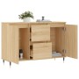 Aparador de madera de ingeniería roble Sonoma 101,5x35x70 cm