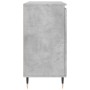 Aparador de madera de ingeniería gris hormigón 101,5x35x70 cm
