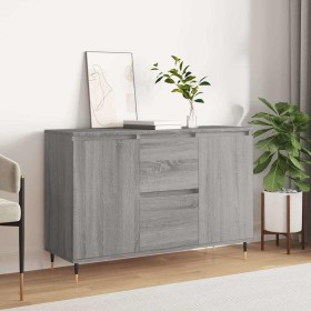 Aparador de madera de ingeniería gris Sonoma 101,5x35x70 cm Aparador de madera de ingeniería gris Sonoma 101,5x35x70 cm