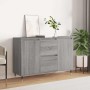 Aparador de madera de ingeniería gris Sonoma 101,5x35x70 cm