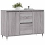 Aparador de madera de ingeniería gris Sonoma 101,5x35x70 cm