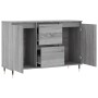 Aparador de madera de ingeniería gris Sonoma 101,5x35x70 cm