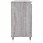 Aparador de madera de ingeniería gris Sonoma 101,5x35x70 cm