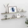 Estantes de pared 2 unidades gris hormigón 115x9x3 cm de vidaXL, Estantes y estanterías - Ref: Foro24-326703, Precio: 31,90 €