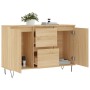 Aparador de madera de ingeniería roble Sonoma 101,5x35x70 cm