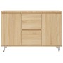 Aparador de madera de ingeniería roble Sonoma 101,5x35x70 cm