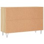 Aparador de madera de ingeniería roble Sonoma 101,5x35x70 cm