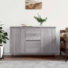 Aparador de madera de ingeniería gris Sonoma 101,5x35x70 cm Aparador de madera de ingeniería gris Sonoma 101,5x35x70 cm