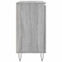 Aparador de madera de ingeniería gris Sonoma 101,5x35x70 cm
