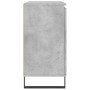Aparador de madera de ingeniería gris hormigón 101,5x35x70 cm