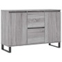 Aparador de madera de ingeniería gris Sonoma 101,5x35x70 cm