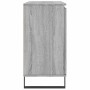 Aparador de madera de ingeniería gris Sonoma 101,5x35x70 cm