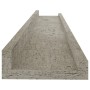 Wall shelves 4 units concrete gray 60x9x3 cm by vidaXL, Shelves and shelves - Ref: Foro24-326705, Price: 32,02 €, Discount: %